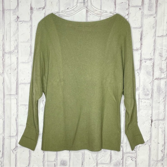 Tommy Bahama Bonita Boatneck Dolman Sleeve Sweater Womens Medium Olive Coastal - Picture 2 of 7